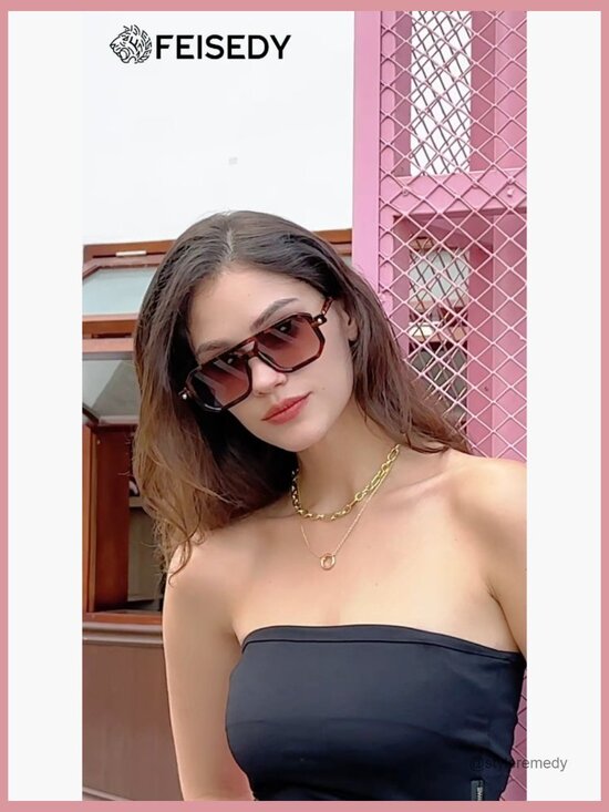 Vintage Square 70s Flat Aviator Sunglasses Retro Stylish Frame UV400 Protection
